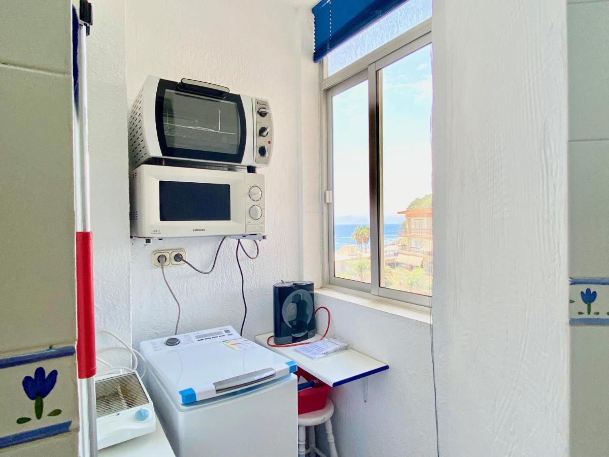 Genial Apartamento En 1A Linea De Playa Con Piscina อัลมูเญการ์ ภายนอก รูปภาพ