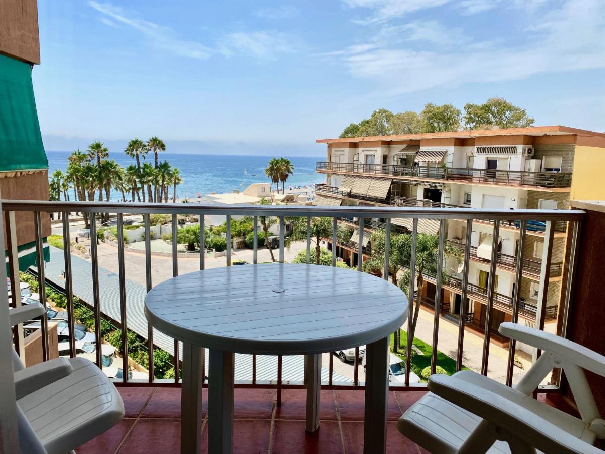 Genial Apartamento En 1A Linea De Playa Con Piscina อัลมูเญการ์ ภายนอก รูปภาพ