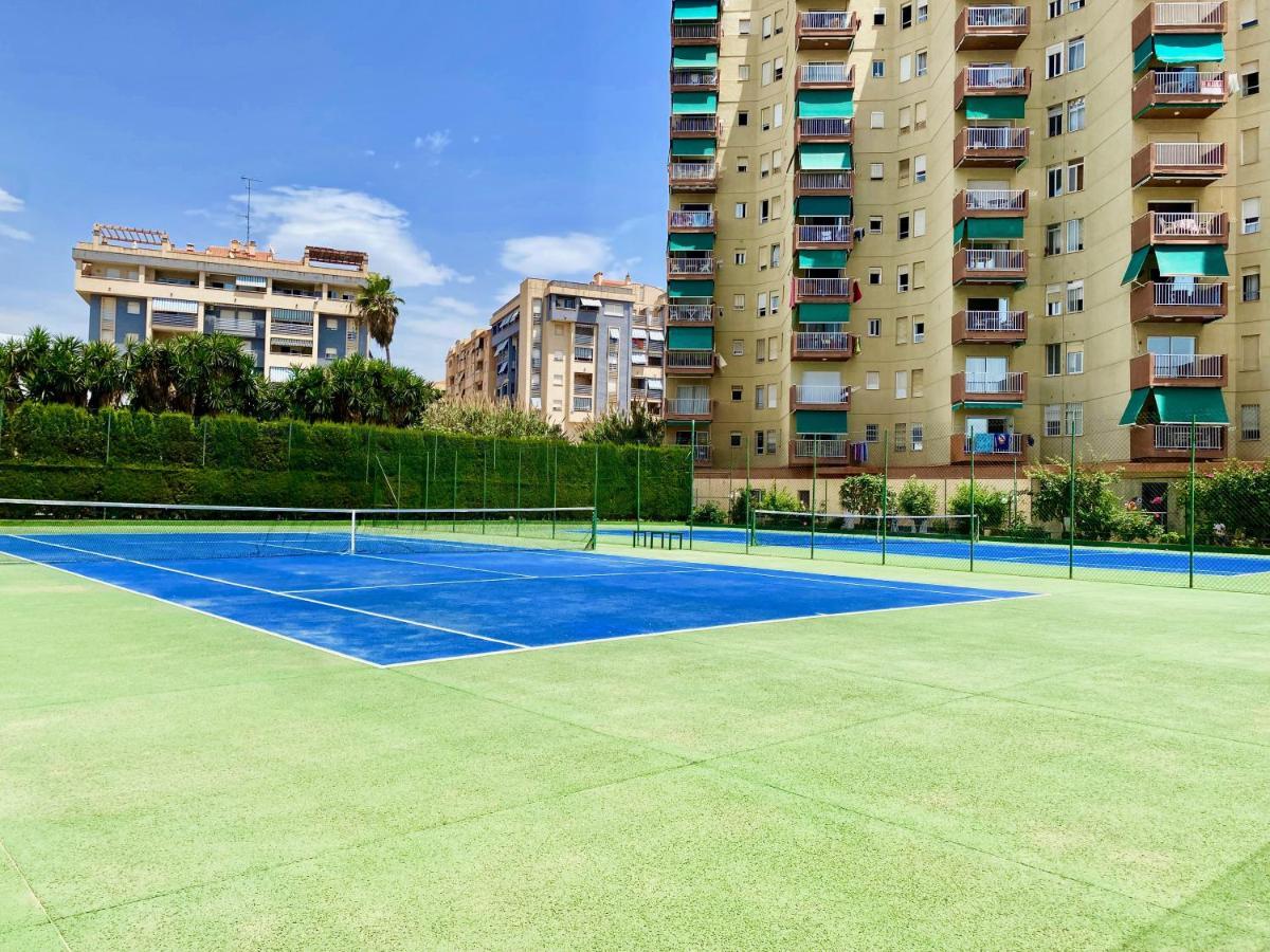 Genial Apartamento En 1A Linea De Playa Con Piscina อัลมูเญการ์ ภายนอก รูปภาพ