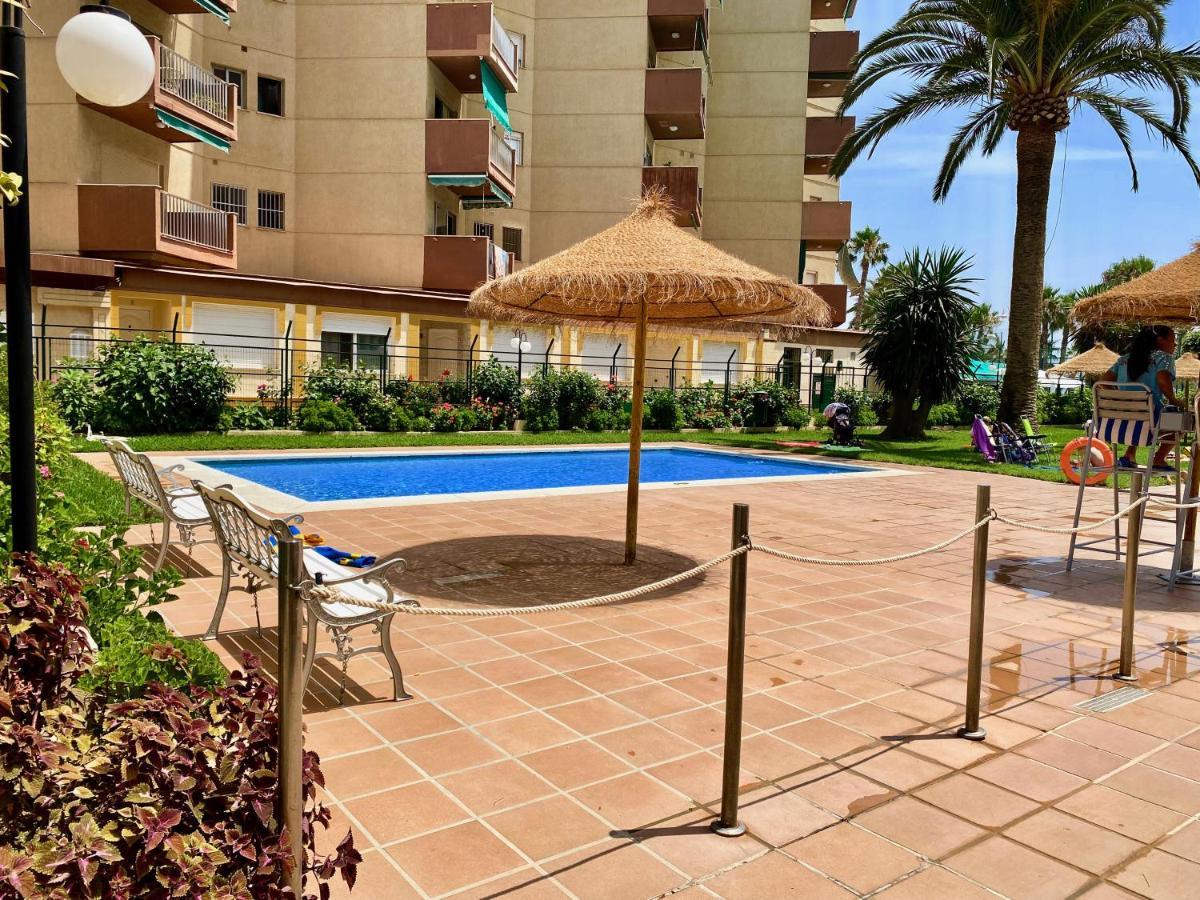 Genial Apartamento En 1A Linea De Playa Con Piscina อัลมูเญการ์ ภายนอก รูปภาพ
